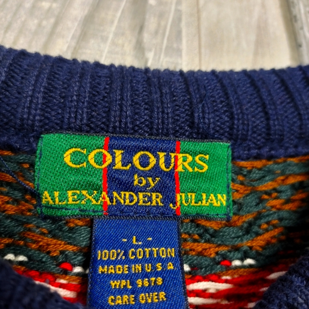 Vintage Colours By Alexander Julian Sweater - image 8